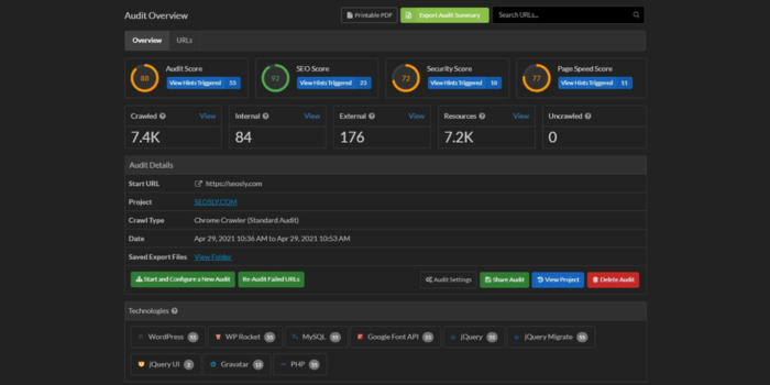 Sitebulb SEO Audit Tool