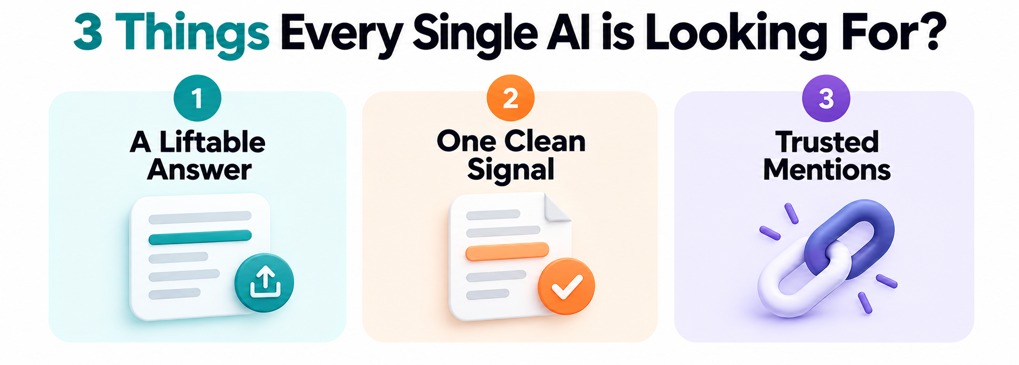 3 things every ai wants