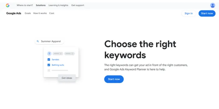 Google Keyword Planner