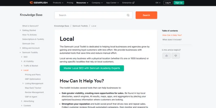 Semrush Local Toolkit