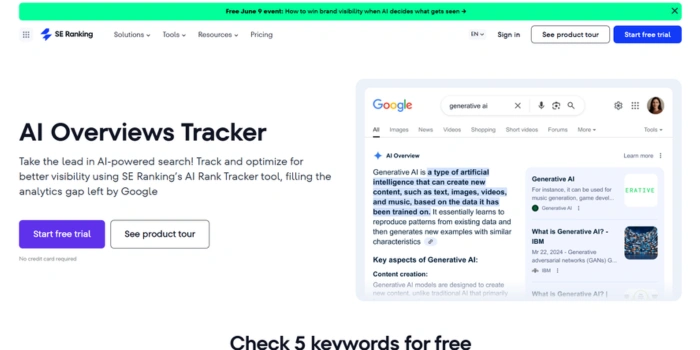 SE Ranking’s AI Tracker