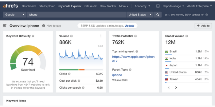 Ahrefs SEO Audit Tool