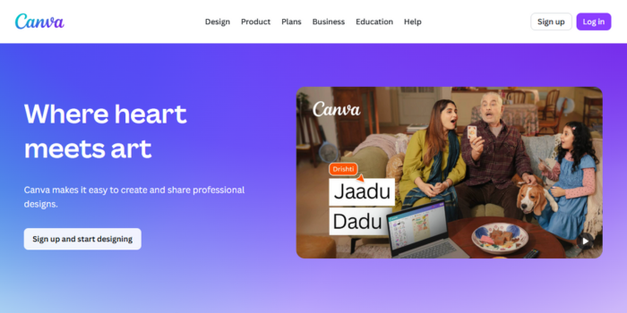 Canva: Simple Visual Content Creation Tool