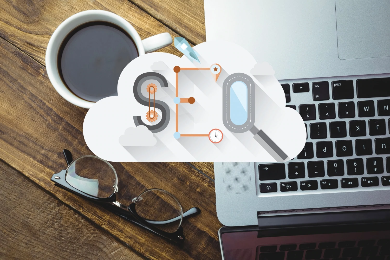 Top View Cloud With Word Seo 2