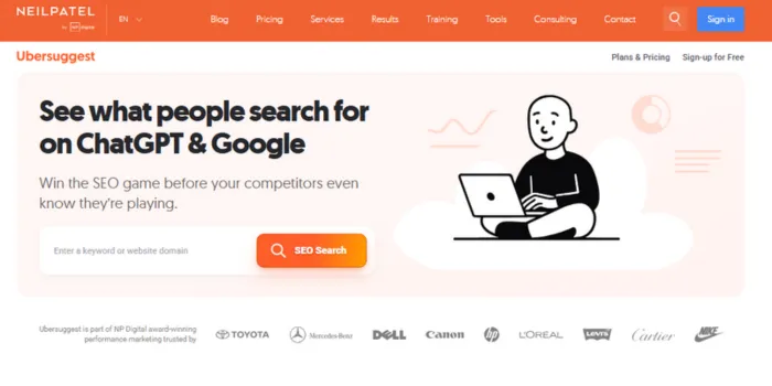 Ubersuggest (Free Tier)