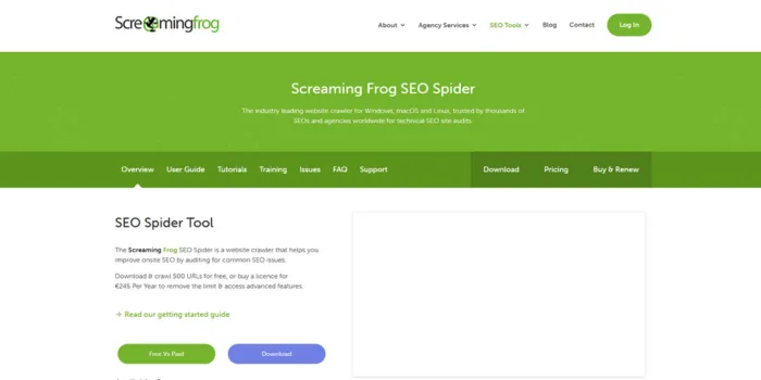 Screaming Frog SEO Spider